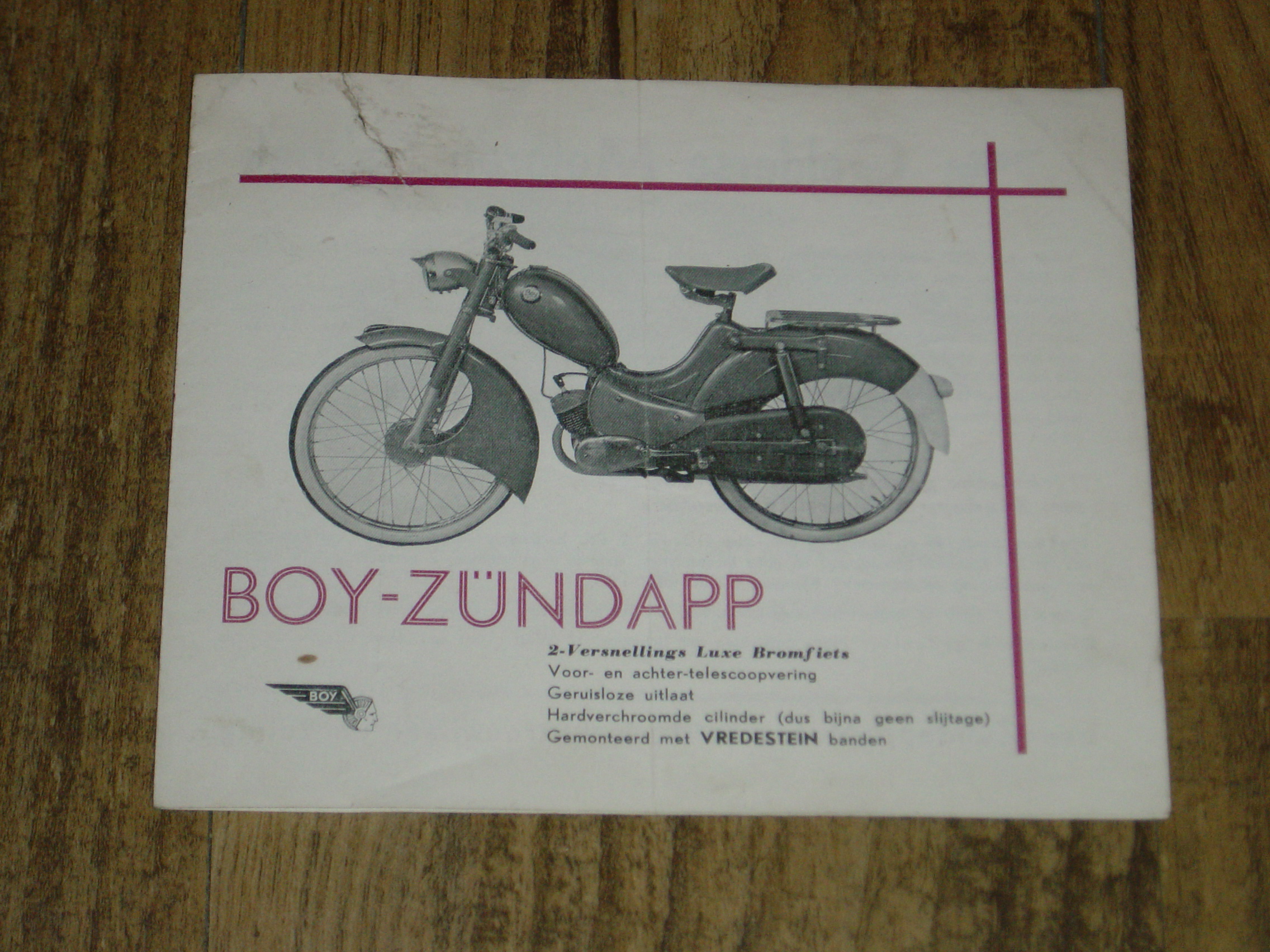 Promotional brochure NL - 1957 BOY-ZüNDAPP no 1