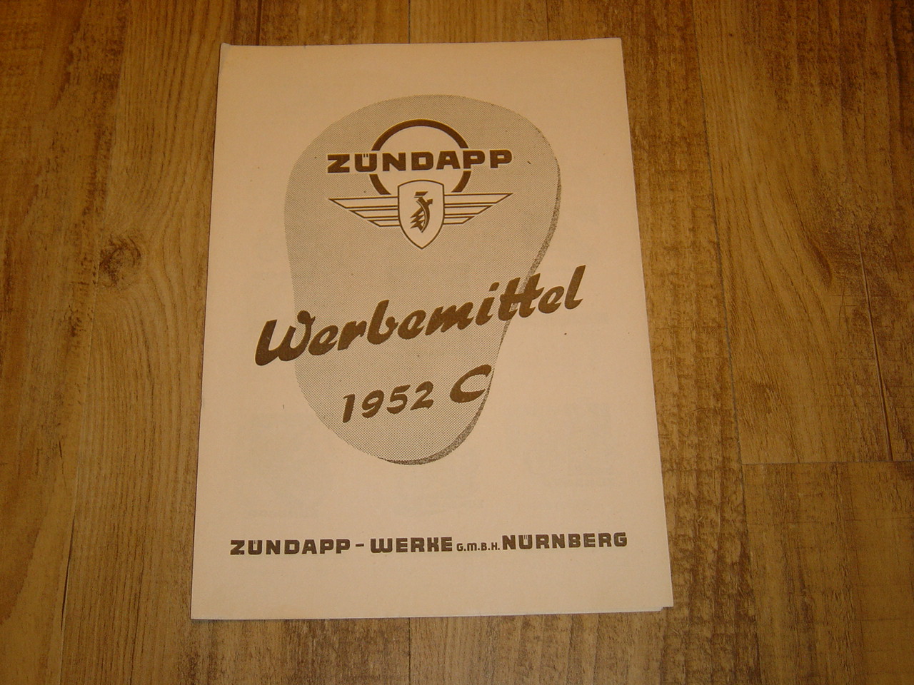 Reklame folder D - Werbemittel 1952 C