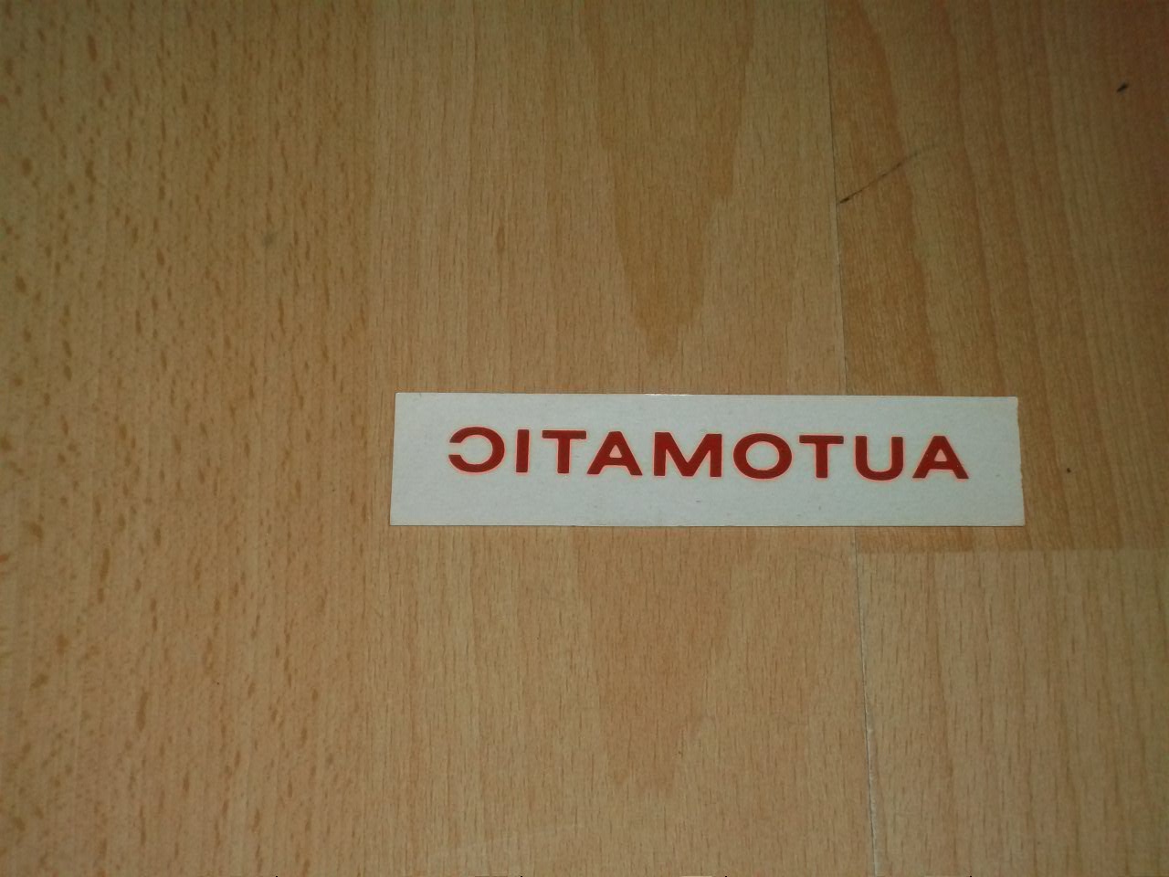 Sticker \" Automatic \"