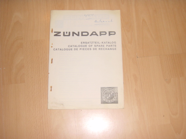 Onderdelen catalogus NL 444 1973-04