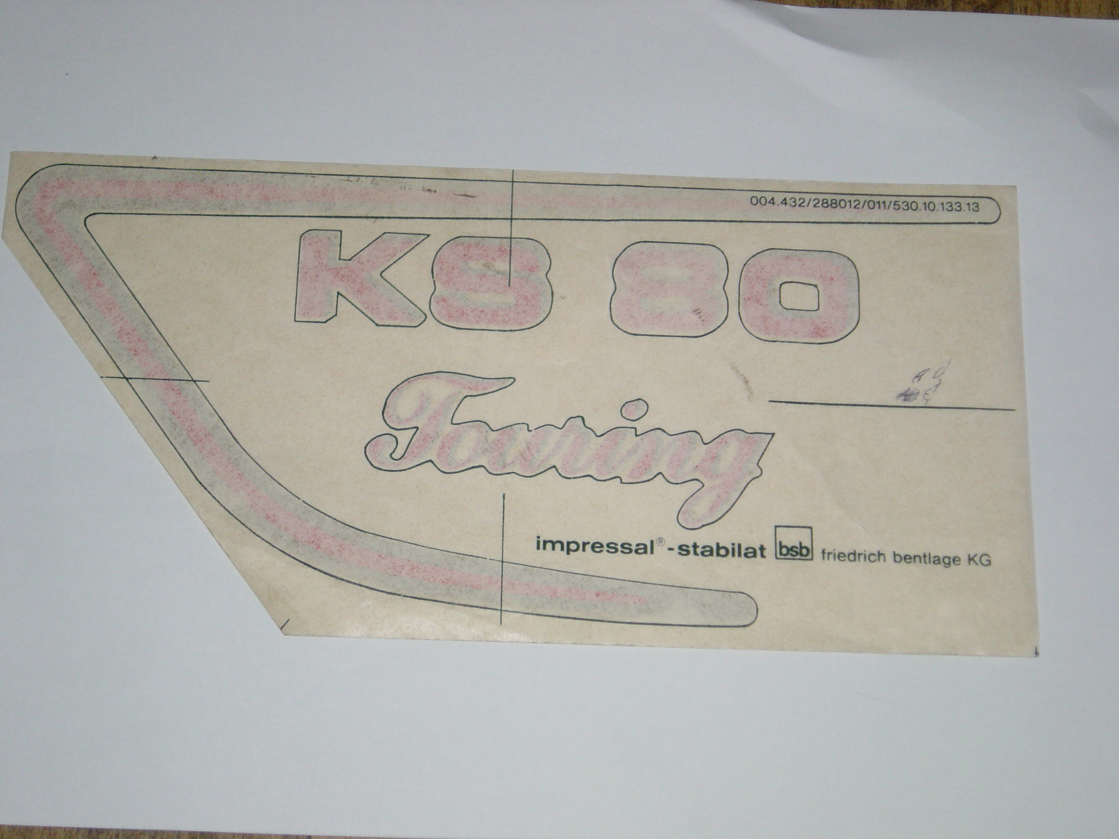 Sticker " KS 80 Touring "