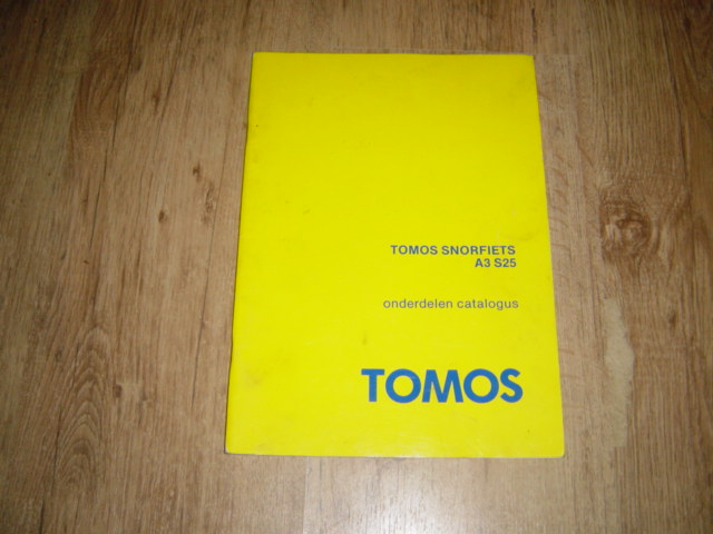 Onderdelenboekje Tomos Snorfiets A3 S25