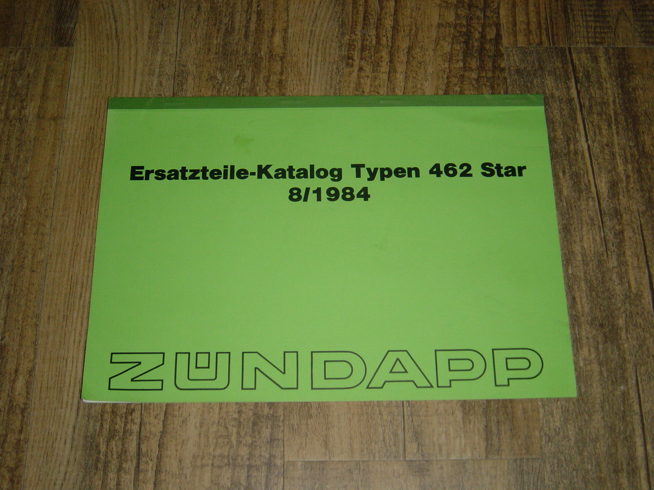 Ersatzteil-Katalog 462 1984-08