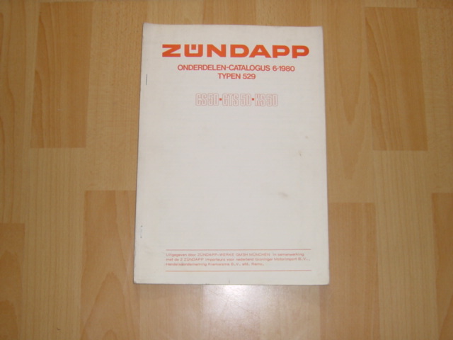 Onderdelen catalogus NL 529 1980-06