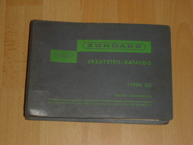 Ersatzteil-Katalog 515 Grüne Ordner