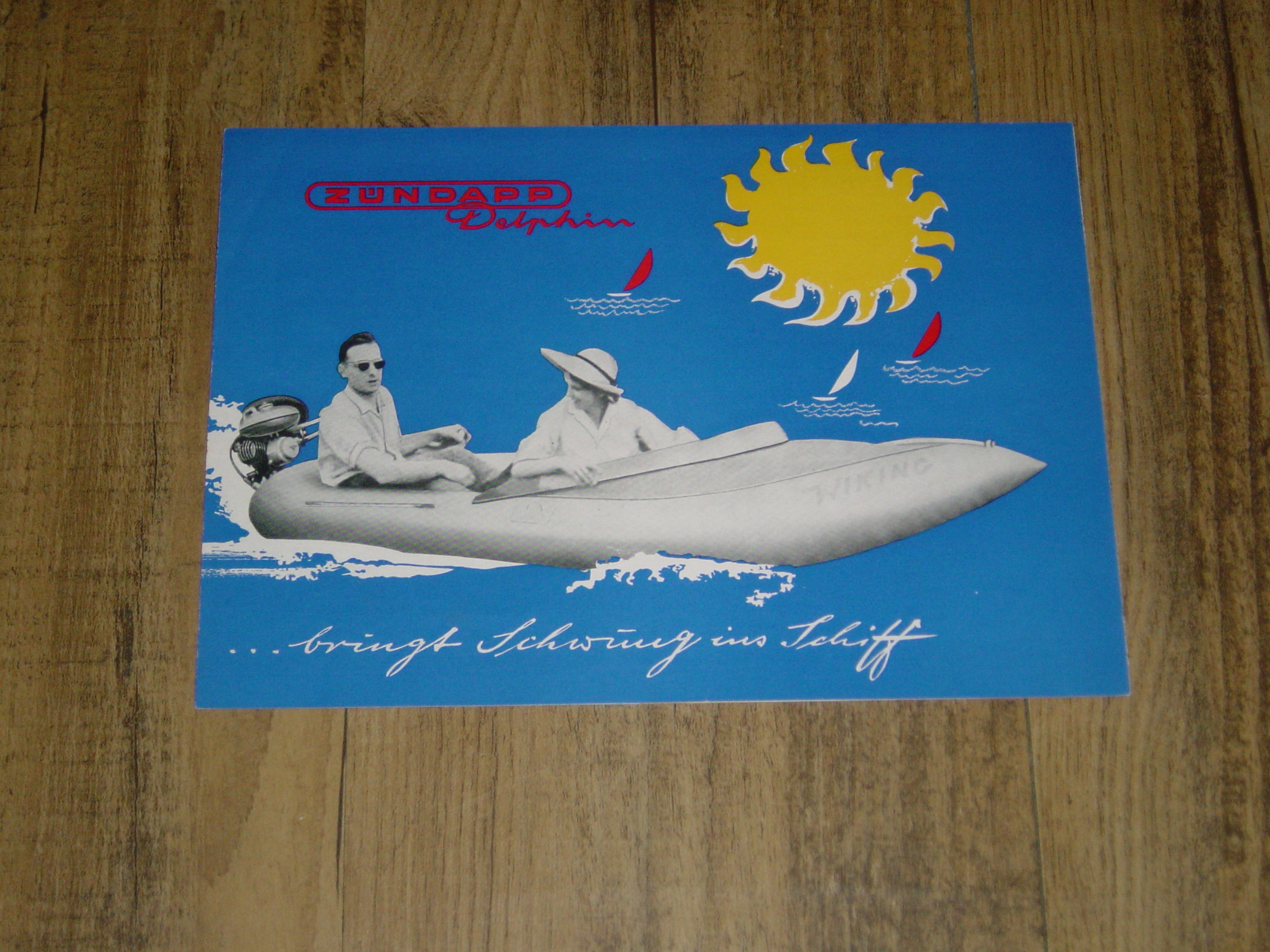 Reklame folder D - Buitenboordmotor type Delphin Typ 303 70 ccm