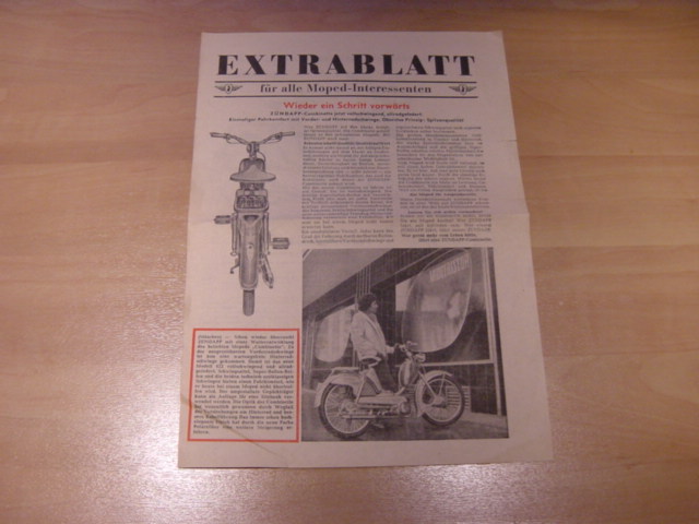 Promotional brochure D - Extrablatt model 422