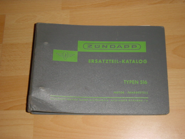 Parts Catalog 516 Green book KS 50 Super SL 1965-10