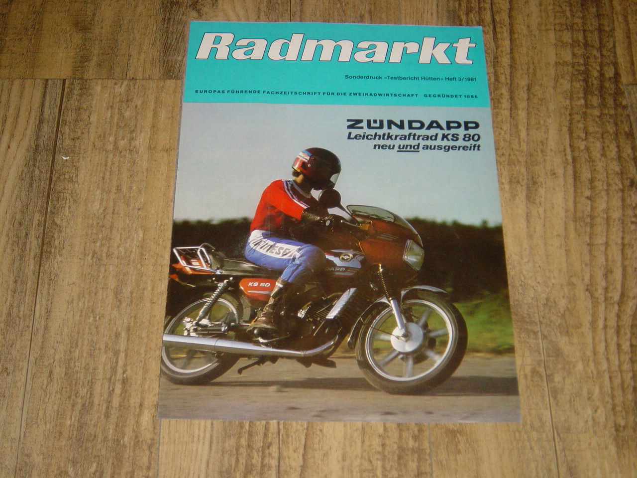 Reklame folder D - Radmarkt Leichtkraftrad KS 80 neu und ausgere