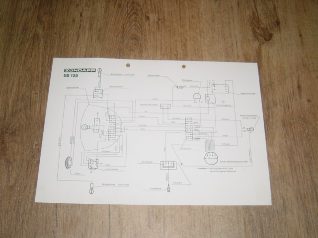 Electical diagram GS 125