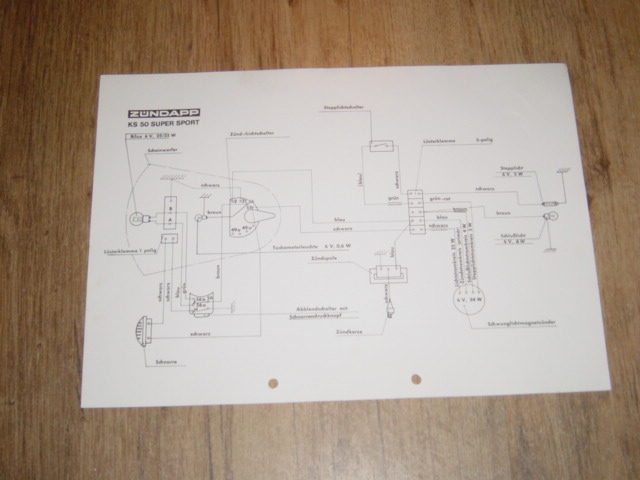 Electical diagram 517 KS50 Super Sport