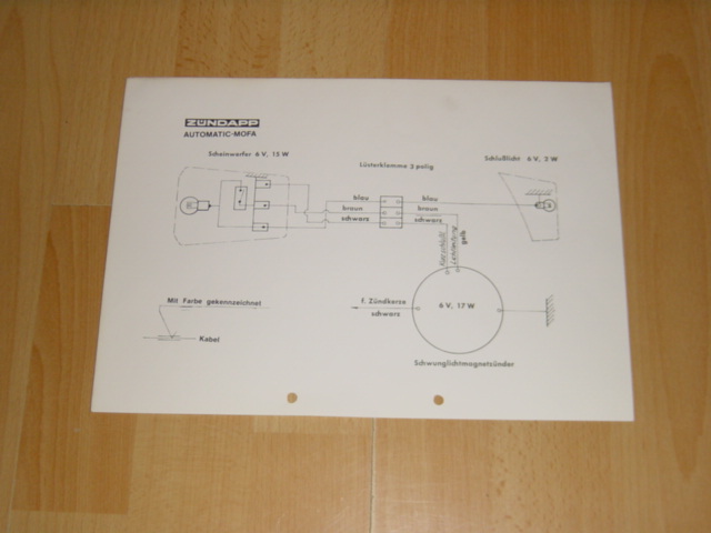 Electical diagram Automatic Mofa
