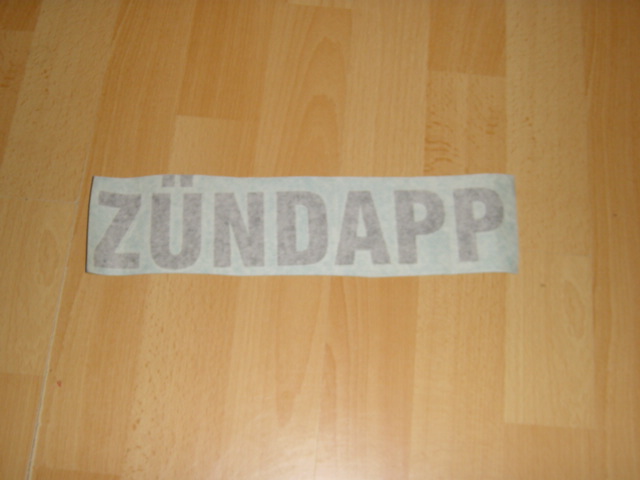 Aufkleber \" Zündapp \" G