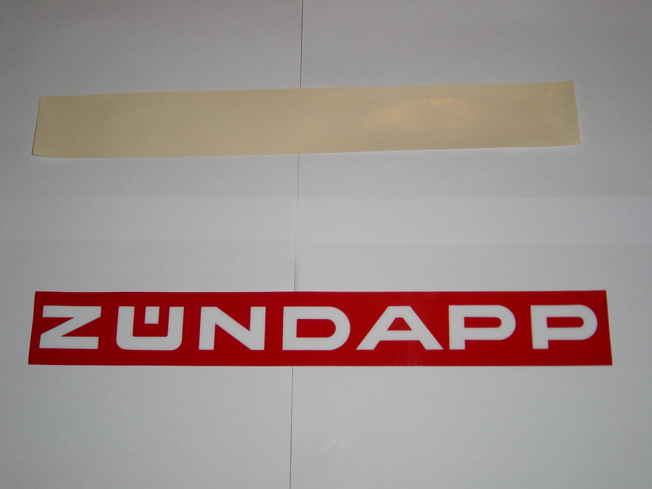 Window Sticker \"Zündapp\" 360mm x 50mm