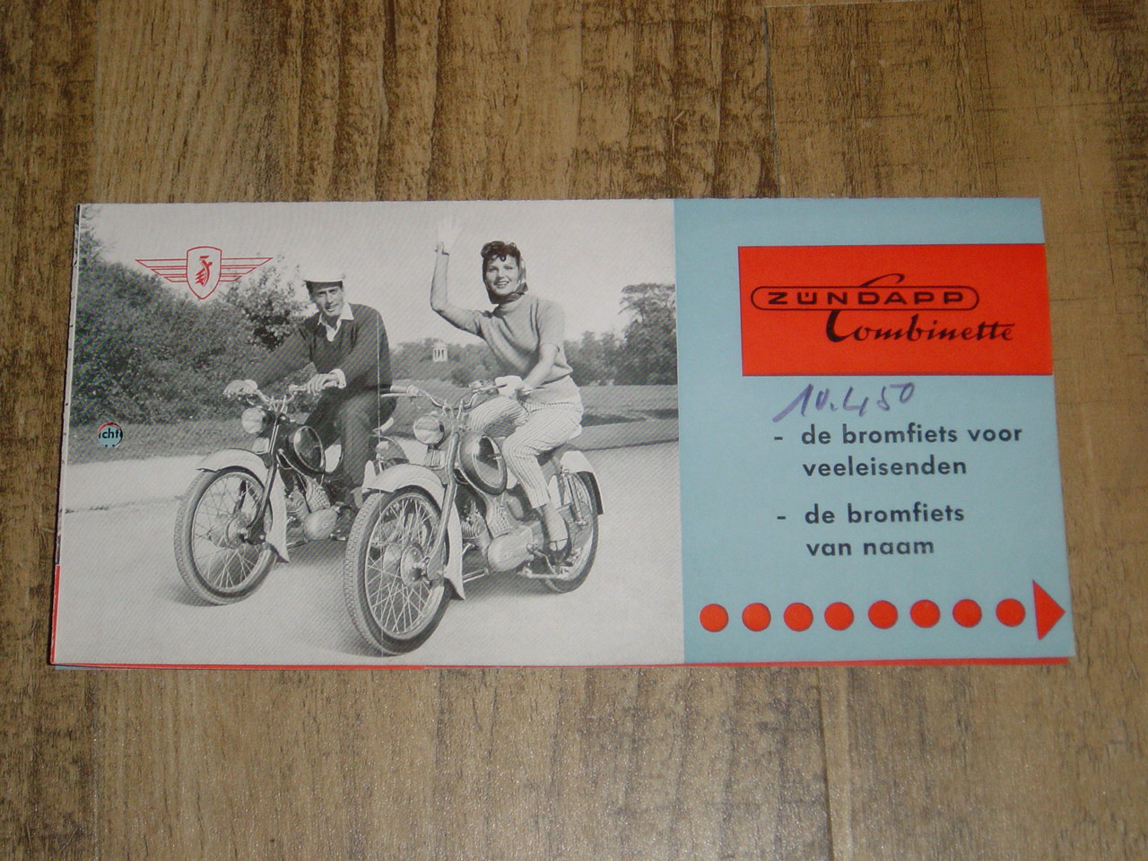 Reklame folder NL - 1961  Combinette 428