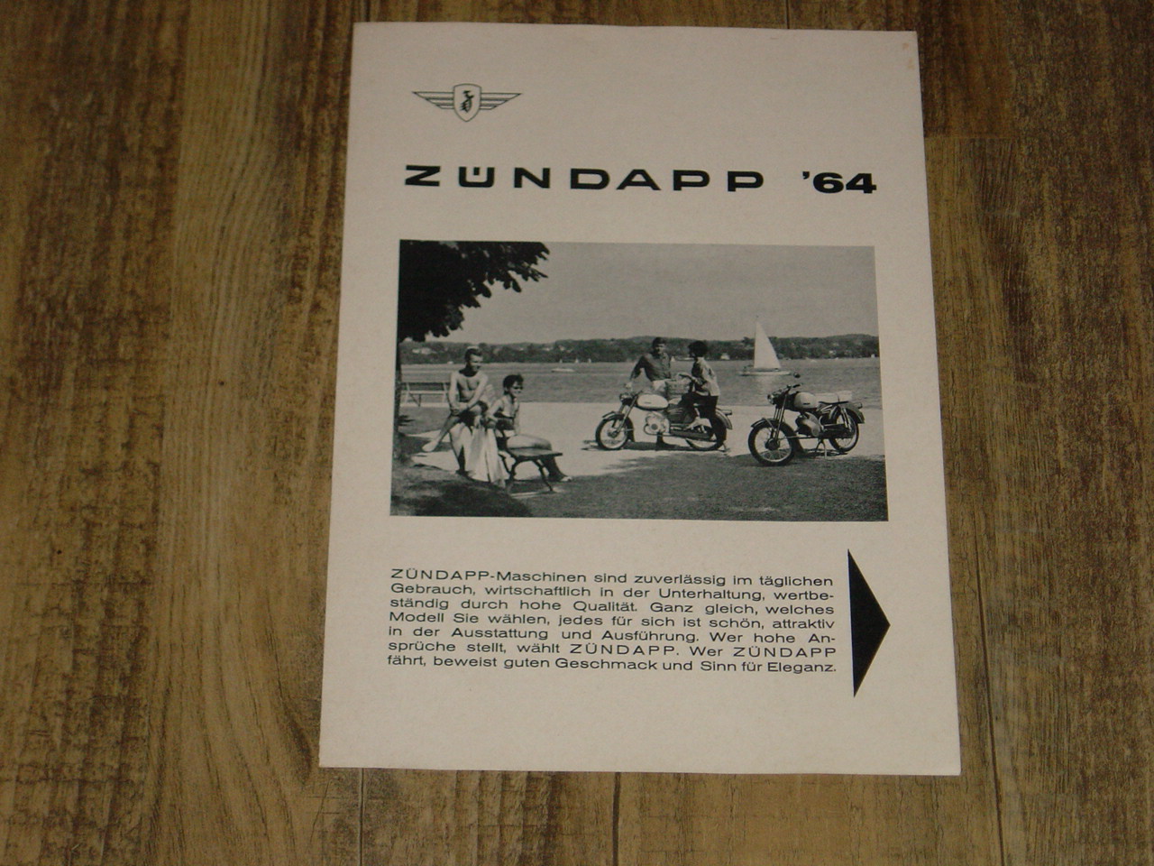 Reklame folder D - Zündapp '64