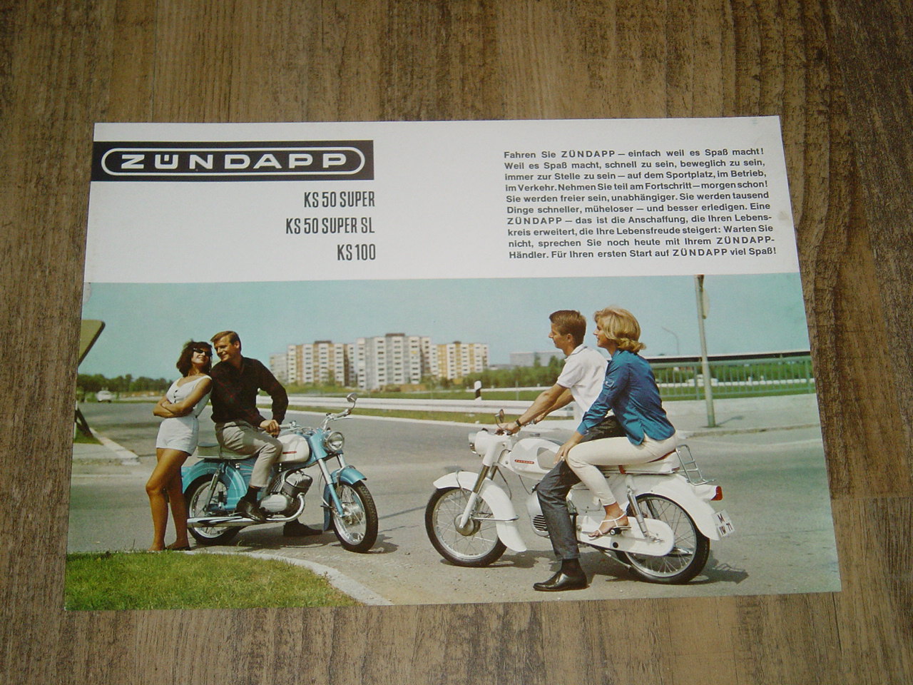 Reklame folder D - 1965 KS 50 Super ,  KS 50 Super , KS 100