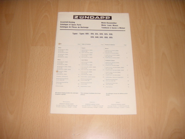 Ersatzteil-Katalog 685 1971-02