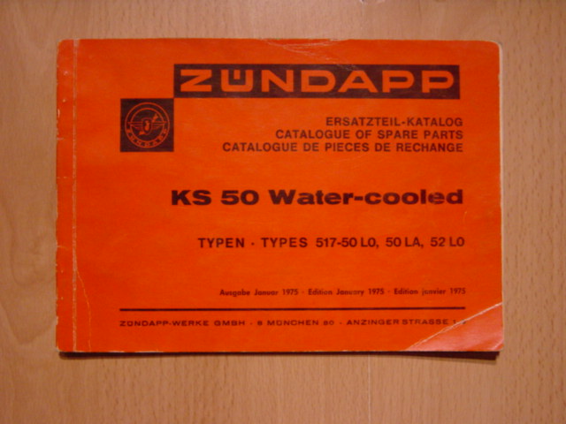 Onderdelen catalogus 517 1975-01 Watercooled