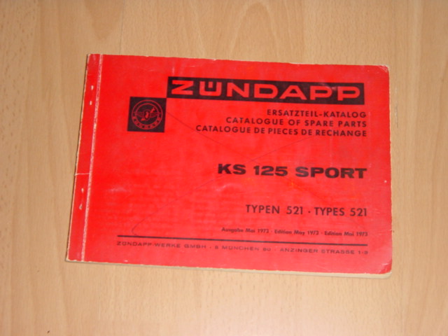 Ersatzteil-Katalog 521 KS 125 SPORT 1973-05
