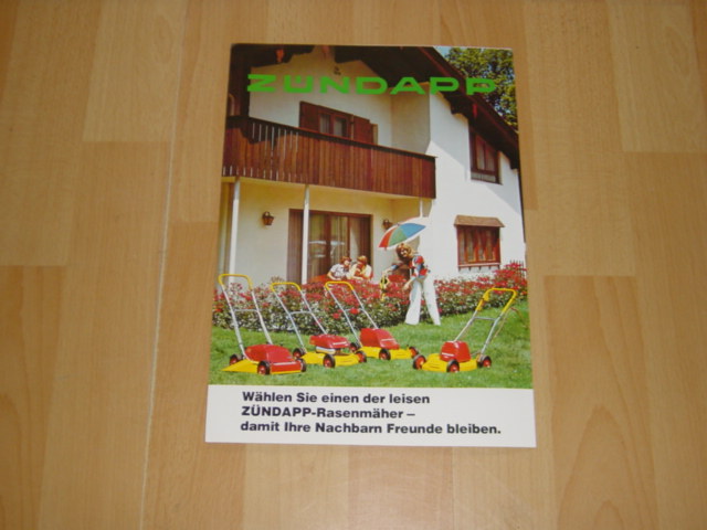 Reklame folder D - Rasenmäher Damit ihre Nachbarn Freunde bleibe