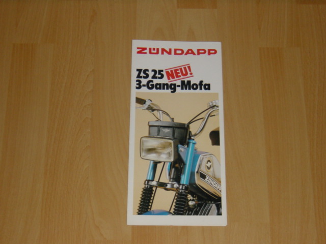 Reklame folder D - ZS 25 3-Gang-Mofa