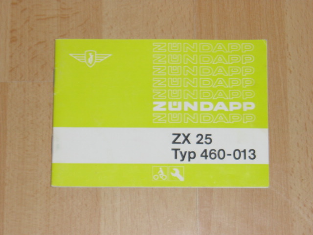 User manual D - 460 - 013 ZX 25