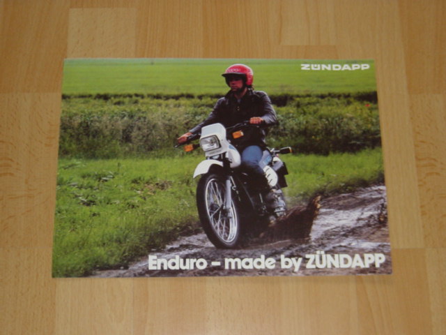 Reklame folder D - SX 80 Enduro - Made by Zündapp