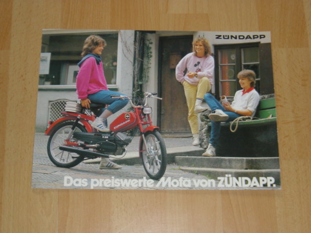 Reklame folder D - X25 - Flotter Typ für jung und alt.