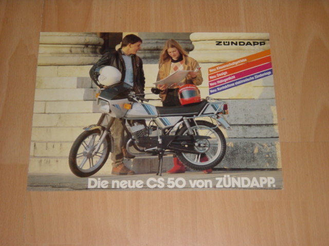 Reklame folder D - Die neue CS50 von Zündapp