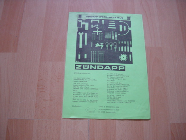 Brief Werkzeugwand 1