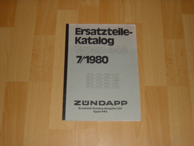 Parts Catalog 448 7-1980 Copy