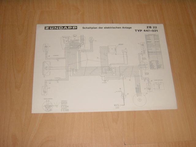 Electical diagram 447-021 ZB 22