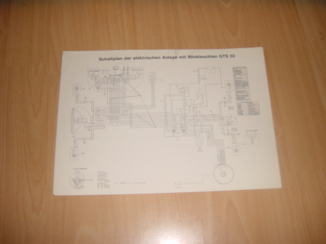 Electical diagram GTS 50 Mit Blinkleuchte