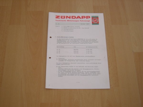 Technische Mitteilungen Fahrzeuge Nr 23