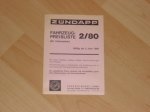 Fahrzeug Preisliste 80/2 (fur Verbraucher)