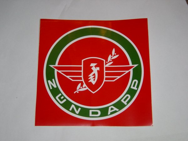Sticker " Zündapp " 196 mm x 196 mm