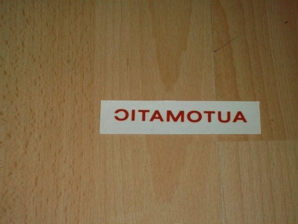 Sticker " Automatic "