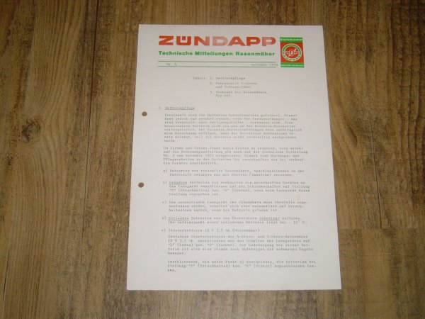 Technische Mitteilungen Rasenmäher Nr 04