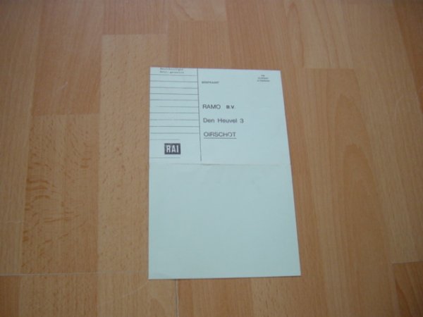 NL Garantiebewijs RAMO