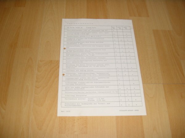 Inspektionsplan ZD20/ZD40 3-gang Mofa/Moped