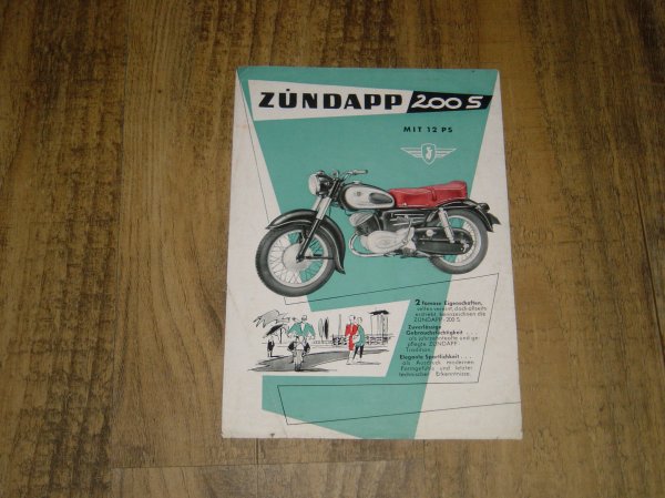Reklame folder D - 200S Mit 12 PS