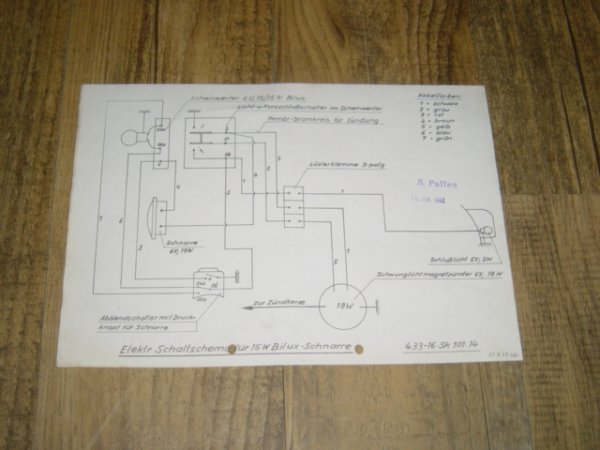 Electrisch schema GS 125