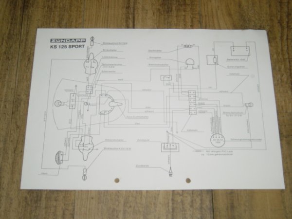 Electrisch schema KS 125 Sport