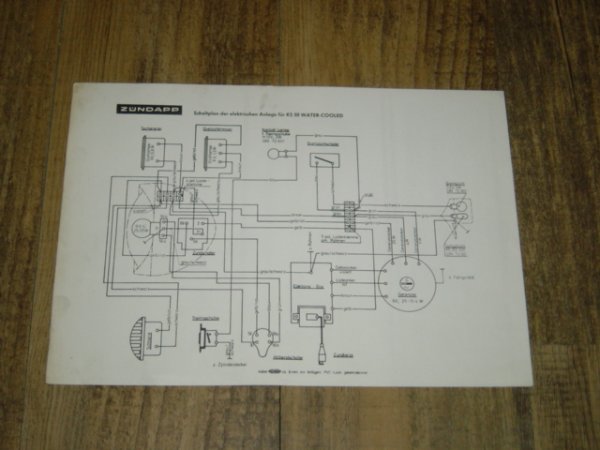 Electrisch schema KS 50 Watercooled 2