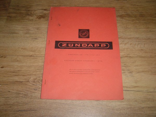 Prijslijst NL Onderdelen 1976