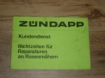 Richtzeiten Rasenmäher