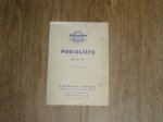 Preisliste Nr 23/58