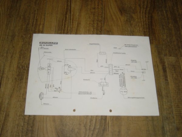 Electrisch schema RS50 SUPER