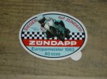 Sticker ″ Zündapp Europameister 1983 80 ccm ″